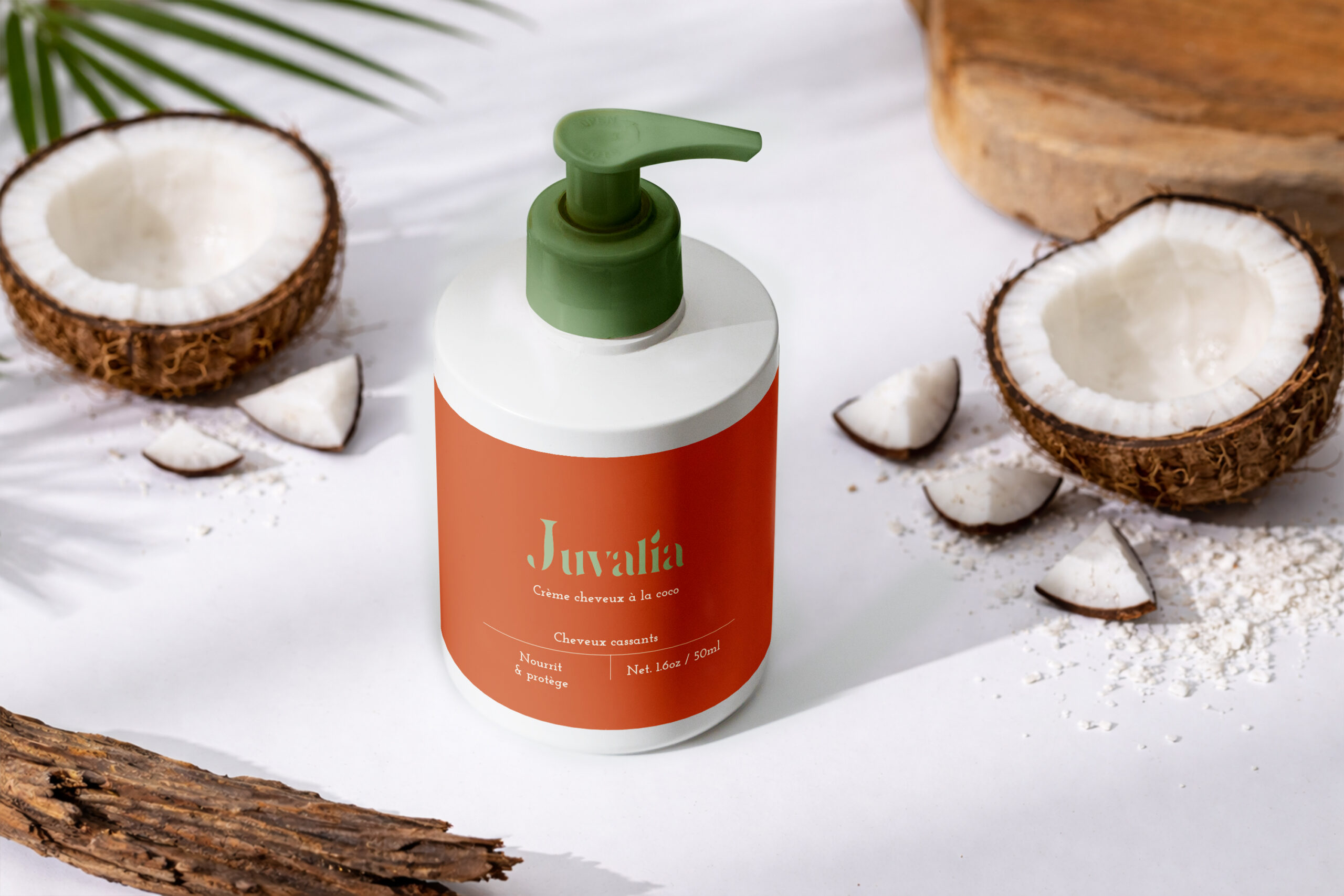 Crème cheveux à la coco