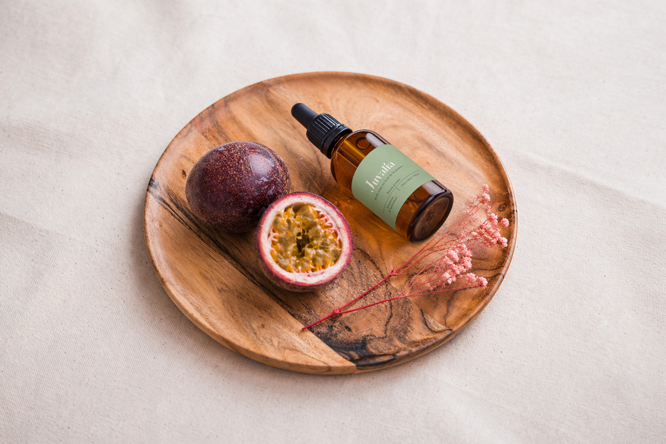 Huile corps au fruit de la passion