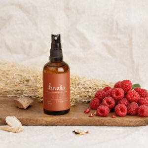 Protection solaire cheveux à la framboise